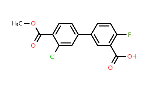 1261940-21-9 | 5-(3-Chloro-4-methoxycarbonylphenyl)-2-fluorobenzoic acid