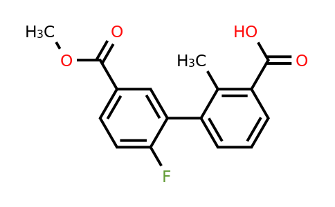 1261940-22-0 | 3-(2-Fluoro-5-methoxycarbonylphenyl)-2-methylbenzoic acid