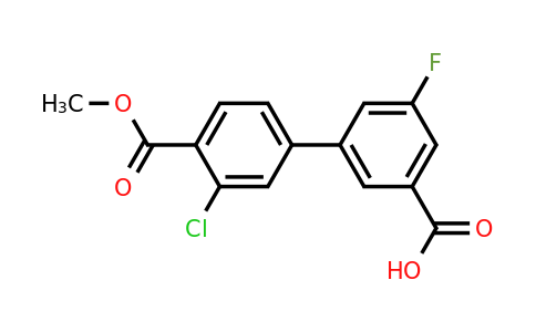 1261940-27-5 | 3-(3-Chloro-4-methoxycarbonylphenyl)-5-fluorobenzoic acid