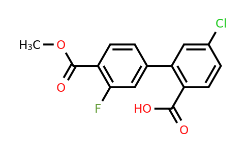 1261940-52-6 | 4-Chloro-2-(3-fluoro-4-methoxycarbonylphenyl)benzoic acid
