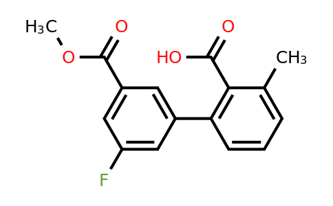 1261940-65-1 | 2-(3-Fluoro-5-methoxycarbonylphenyl)-6-methylbenzoic acid