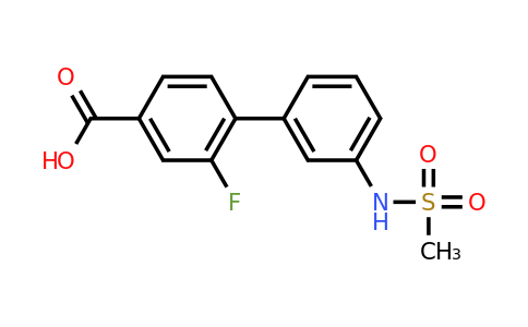 1261940-70-8 | 3-Fluoro-4-(3-methylsulfonylaminophenyl)benzoic acid