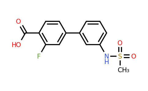 1261940-73-1 | 2-Fluoro-4-(3-methylsulfonylaminophenyl)benzoic acid