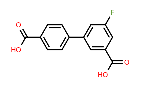 1261941-42-7 | 4-(3-Carboxy-5-fluorophenyl)benzoic acid