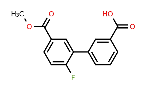 1261941-54-1 | 3-(2-Fluoro-5-methoxycarbonylphenyl)benzoic acid
