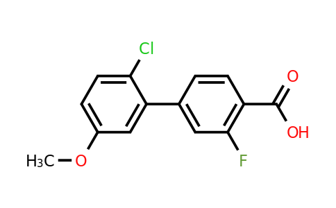 1261942-78-2 | 4-(2-Chloro-5-methoxyphenyl)-2-fluorobenzoic acid
