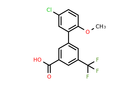1261944-02-8 | 3-(5-Chloro-2-methoxyphenyl)-5-trifluoromethylbenzoic acid