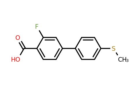 1261944-34-6 | 2-Fluoro-4-(4-methylthiophenyl)benzoic acid