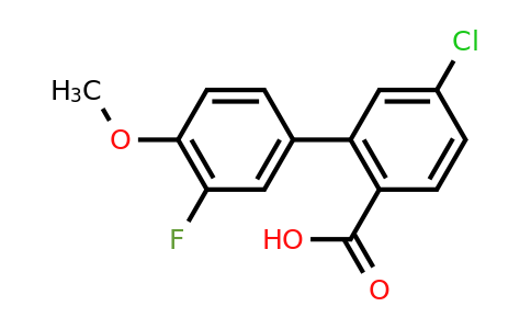 1261945-12-3 | 4-Chloro-2-(3-fluoro-4-methoxyphenyl)benzoic acid