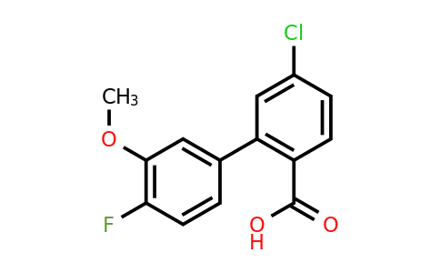 1261945-20-3 | 4-Chloro-2-(4-fluoro-3-methoxyphenyl)benzoic acid