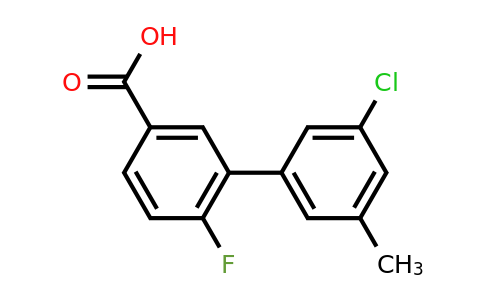 1261945-80-5 | 3-(3-Chloro-5-methylphenyl)-4-fluorobenzoic acid