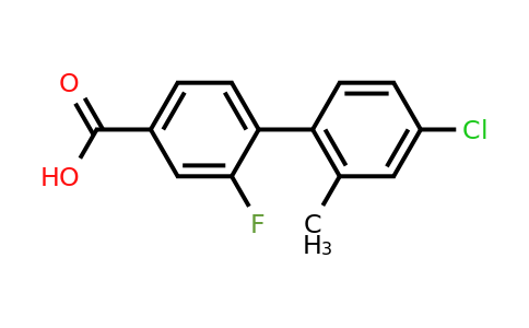 1261945-96-3 | 4-(4-Chloro-2-methylphenyl)-3-fluorobenzoic acid