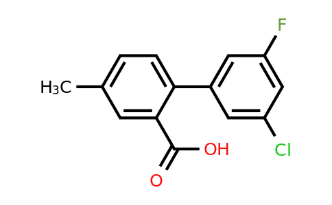 1261946-71-7 | 2-(3-Chloro-5-fluorophenyl)-5-methylbenzoic acid