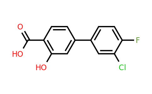 1261947-00-5 | 4-(3-Chloro-4-fluorophenyl)-2-hydroxybenzoic acid