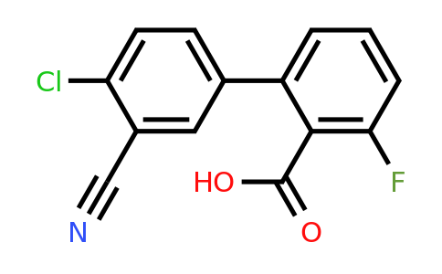 1261948-24-6 | 2-(4-Chloro-3-cyanophenyl)-6-fluorobenzoic acid