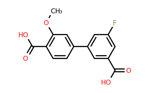 1261949-36-3 | 4-(3-Carboxy-5-fluorophenyl)-2-methoxybenzoic acid