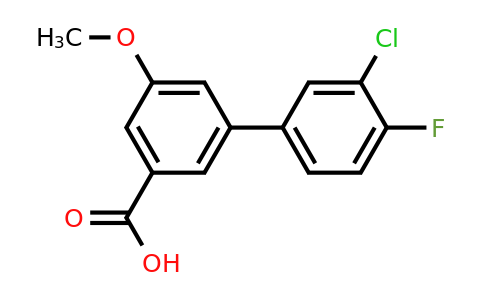 1261951-80-7 | 3-(3-Chloro-4-fluorophenyl)-5-methoxybenzoic acid
