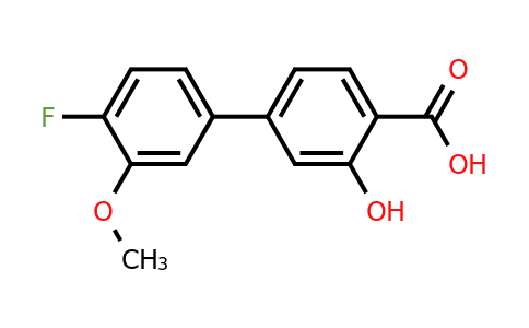 1261953-23-4 | 4-(4-Fluoro-3-methoxyphenyl)-2-hydroxybenzoic acid