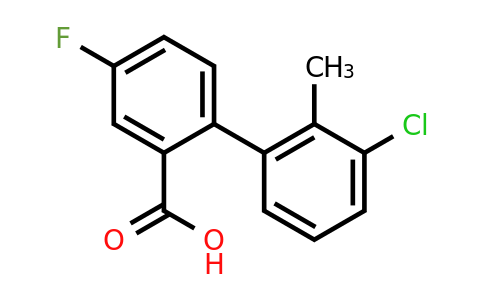 1261953-48-3 | 2-(3-Chloro-2-methylphenyl)-5-fluorobenzoic acid
