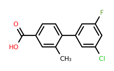 1261954-44-2 | 4-(3-Chloro-5-fluorophenyl)-3-methylbenzoic acid