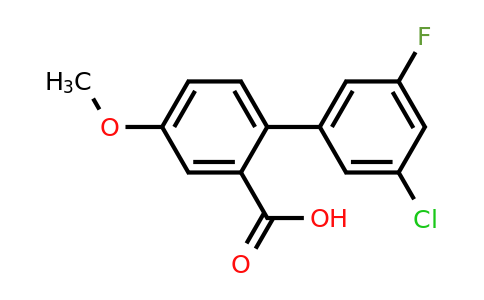 1261954-50-0 | 2-(3-Chloro-5-fluorophenyl)-5-methoxybenzoic acid