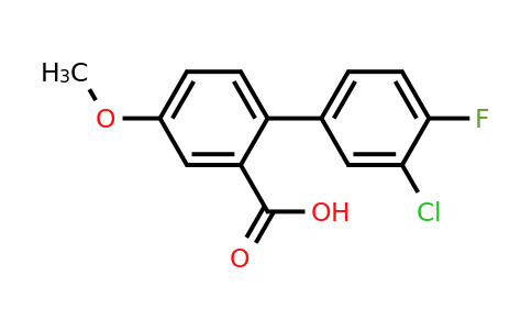 1261954-73-7 | 2-(3-Chloro-4-fluorophenyl)-5-methoxybenzoic acid