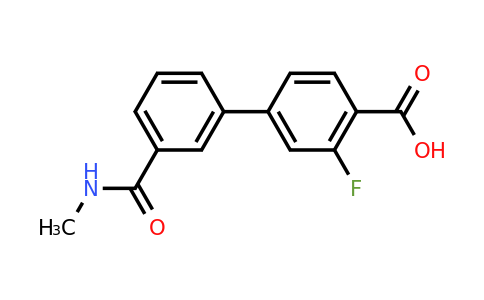 1261954-91-9 | 2-Fluoro-4-[3-(N-methylaminocarbonyl)phenyl]benzoic acid