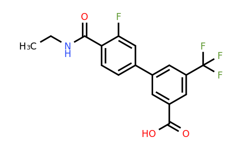 1261955-48-9 | 3-[4-(Ethylcarbamoyl)-3-fluorophenyl]-5-trifluoromethylbenzoic acid