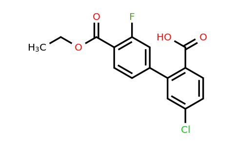 1261955-74-1 | 4-Chloro-2-[4-(ethoxycarbonyl)-3-fluorophenyl]benzoic acid