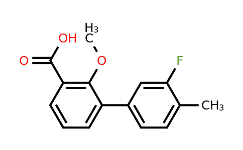 1261955-86-5 | 3-(3-Fluoro-4-methylphenyl)-2-methoxybenzoic acid