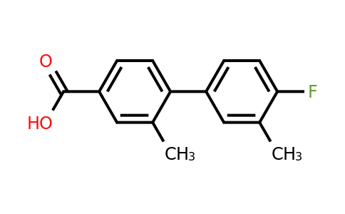 1261955-92-3 | 4-(4-Fluoro-3-methylphenyl)-3-methylbenzoic acid