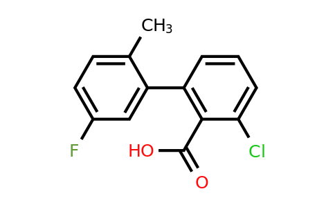 1261956-08-4 | 6-Chloro-2-(5-fluoro-2-methylphenyl)benzoic acid