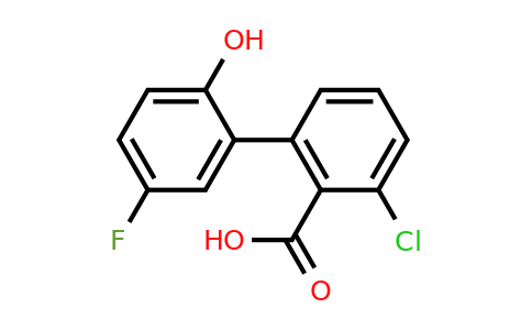 1261956-43-7 | 6-Chloro-2-(5-fluoro-2-hydroxyphenyl)benzoic acid