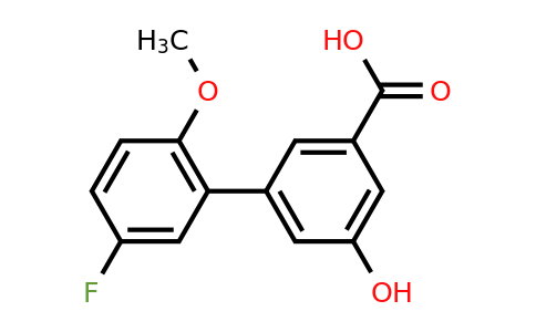 1261958-42-2 | 3-(5-Fluoro-2-methoxyphenyl)-5-hydroxybenzoic acid