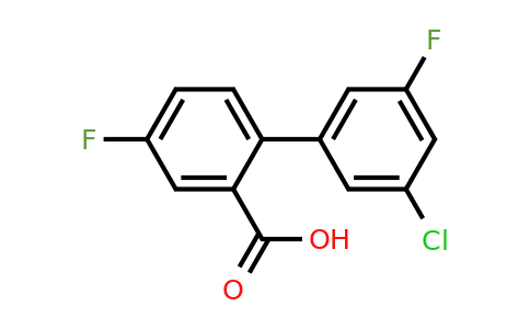 1261959-33-4 | 2-(3-Chloro-5-fluorophenyl)-5-fluorobenzoic acid