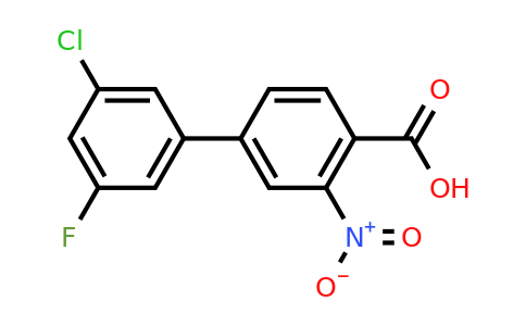 1261959-42-5 | 4-(3-Chloro-5-fluorophenyl)-2-nitrobenzoic acid