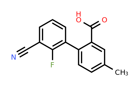 1261959-98-1 | 2-(3-Cyano-2-fluorophenyl)-5-methylbenzoic acid