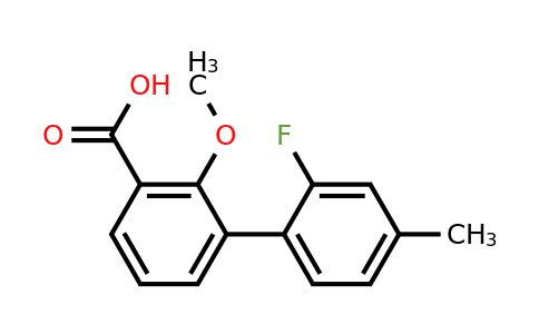 1261961-43-6 | 3-(2-Fluoro-4-methylphenyl)-2-methoxybenzoic acid