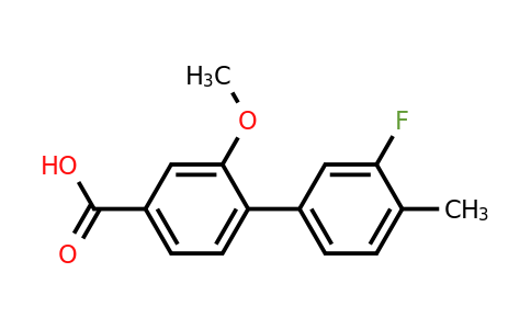 1261962-64-4 | 4-(3-Fluoro-4-methylphenyl)-3-methoxybenzoic acid
