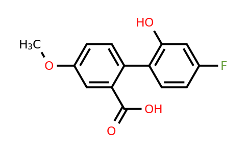 1261962-85-9 | 2-(4-Fluoro-2-hydroxyphenyl)-5-methoxybenzoic acid