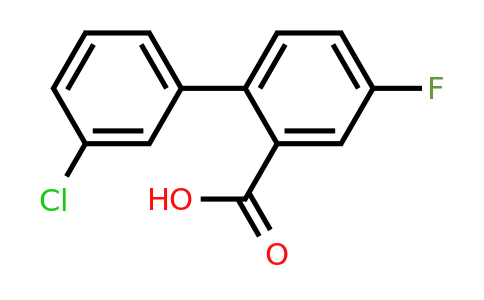 1261963-59-0 | 2-(3-Chlorophenyl)-5-fluorobenzoic acid