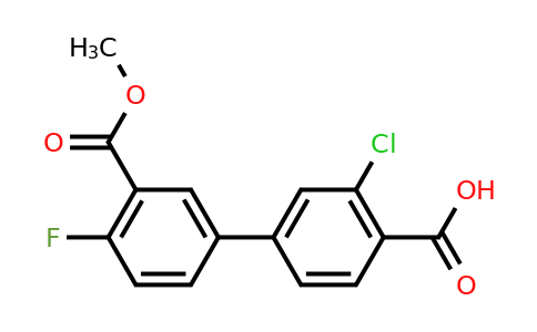 1261963-60-3 | 2-Chloro-4-(4-fluoro-3-methoxycarbonylphenyl)benzoic acid