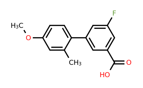 1261963-78-3 | 5-Fluoro-3-(4-methoxy-2-methylphenyl)benzoic acid