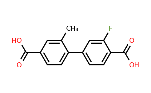 1261964-10-6 | 3'-Fluoro-2-methyl-[1,1'-biphenyl]-4,4'-dicarboxylic acid