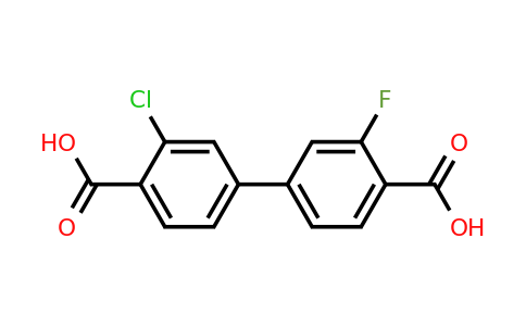 1261964-19-5 | 3-Chloro-3'-fluoro-[1,1'-biphenyl]-4,4'-dicarboxylic acid