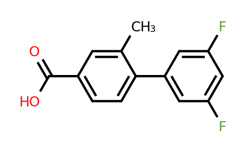 1261964-51-5 | 3',5'-Difluoro-2-methyl-[1,1'-biphenyl]-4-carboxylic acid