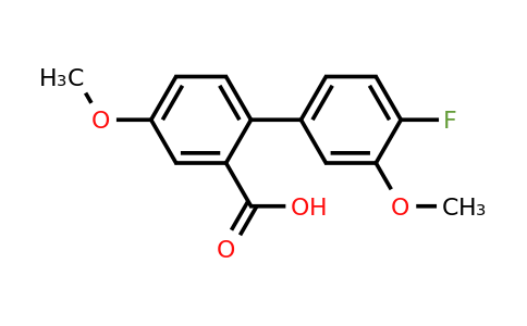 1261964-92-4 | 2-(4-Fluoro-3-methoxyphenyl)-5-methoxybenzoic acid