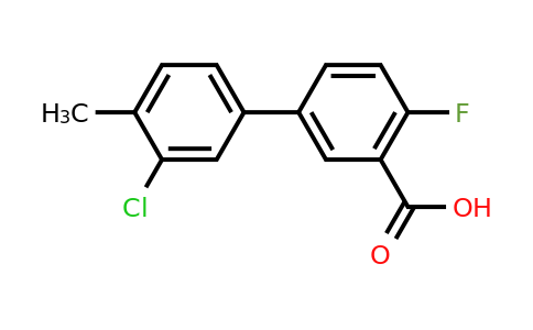 1261965-62-1 | 5-(3-Chloro-4-methylphenyl)-2-fluorobenzoic acid