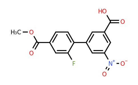 1261966-32-8 | 3-(2-Fluoro-4-methoxycarbonylphenyl)-5-nitrobenzoic acid