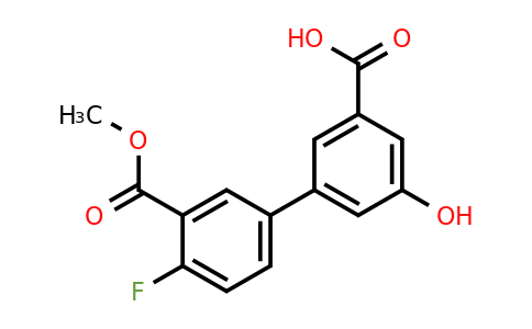1261966-54-4 | 3-(4-Fluoro-3-methoxycarbonylphenyl)-5-hydroxybenzoic acid